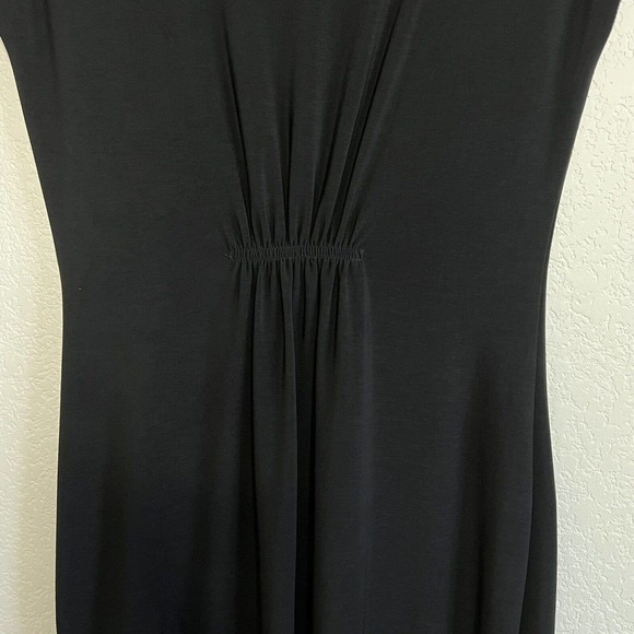 KOMAROV Dress Medium Color Block Jersey Knit Sheath Dress Asymmetric Ruched n11 - Picture 6 of 9